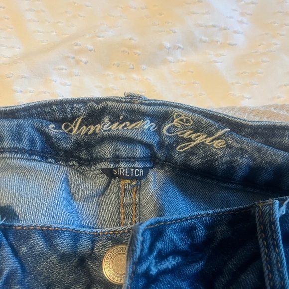 American eagle distressed skinny jeans 10 reg stretch - Picture 4 of 4